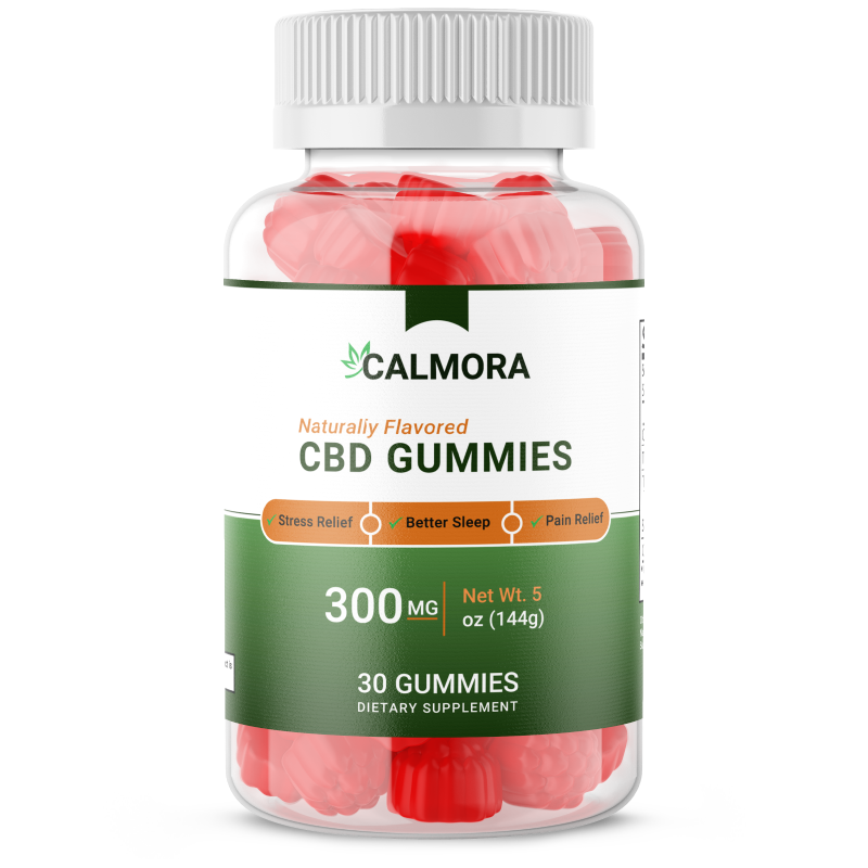 CALMORA CBD Gummies 300 mg bottle