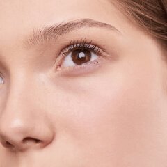 Close-up portrait representing skin and self-care